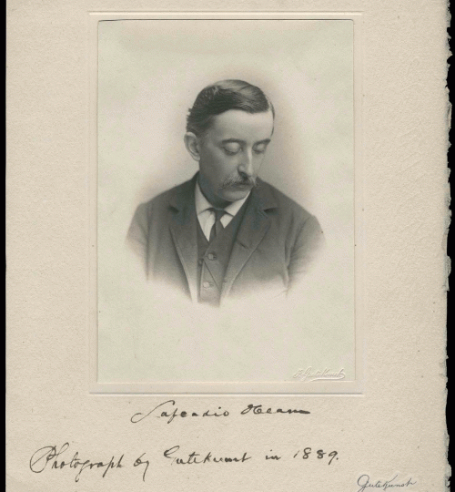 Photograph of Lafcadio Hearn by F. Gutekunst Studio, 1889